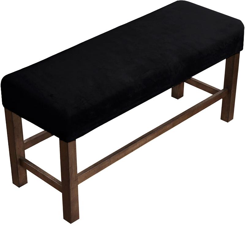 Бархатные мягкие эластичные чехлы для столовой и спандекса, эластичные чехлы на стулья, скамейки, чехол, защита для сиденья для гостиной, кухни, спальни