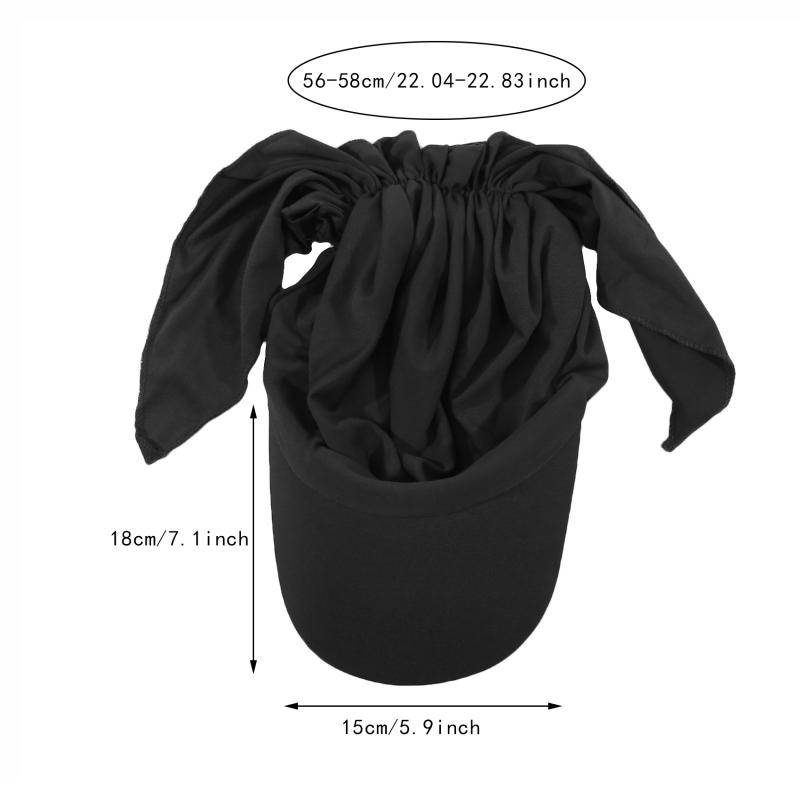 Baseball Caps Shawl Design Women Muslim Low Profile Fitted Hat Summer Soft Breathable Headscarf