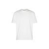 Solid Color Loose Fit Crew Neck Short Sleeve T-Shirt Men Tops White IV8221