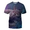 Футболка с 3D животными, мужские футболки с 3D принтом, футболки с круглым вырезом, одежда, мужские повседневные футболки с короткими рукавами, летний топ