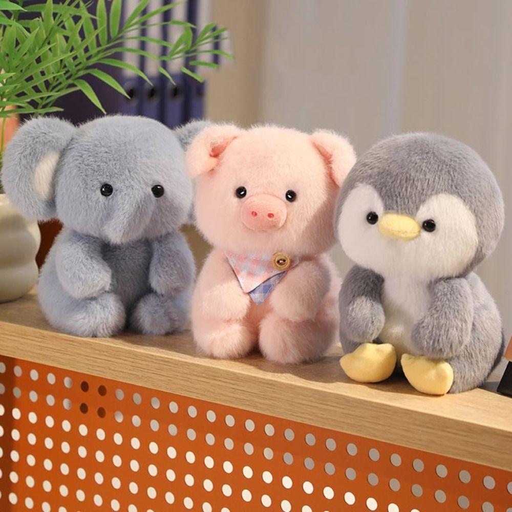 Elephant Plush Companion Doll 15cm Animal Plush Toy Fashion Stuffed Animal Pillow  Desk