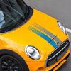 2 шт. Декоративная наклейка-полоса на капот автомобиля Виниловая пленка для MINI Cooper S One JCW F56 F55 F60 R56 R60 R61 Автоаксессуары