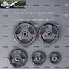 Jiazhisheng Tri-Grip Rubber Coated Barbell Plate