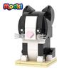 MOOXI Animal Series 136Pcs Bricks Cat BrickHeadsed Model Building Blocks Kids Education Toys For Children Birthday Gifts MOC7225