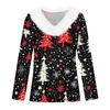 Long Sleeve Shirts For Women Cute Tops Christmas Prints Tees Blouses Casual Plus Size Basic Tops Pullover