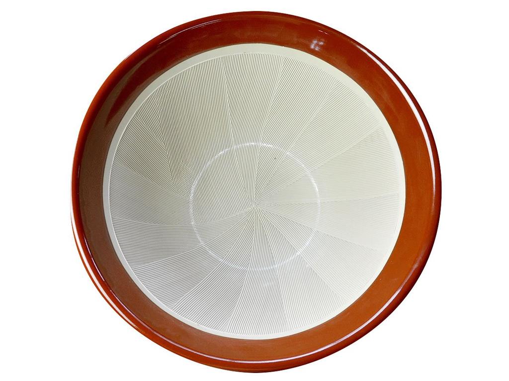 Ступка и пестик Motoshige Iwami Ware, размер 6, красноватые. Изготовлены в. Оснащены силиконовой основой для предотвращения царапин. Керамика, Пестик, (Диаметр 18 см, нескользящее основание),