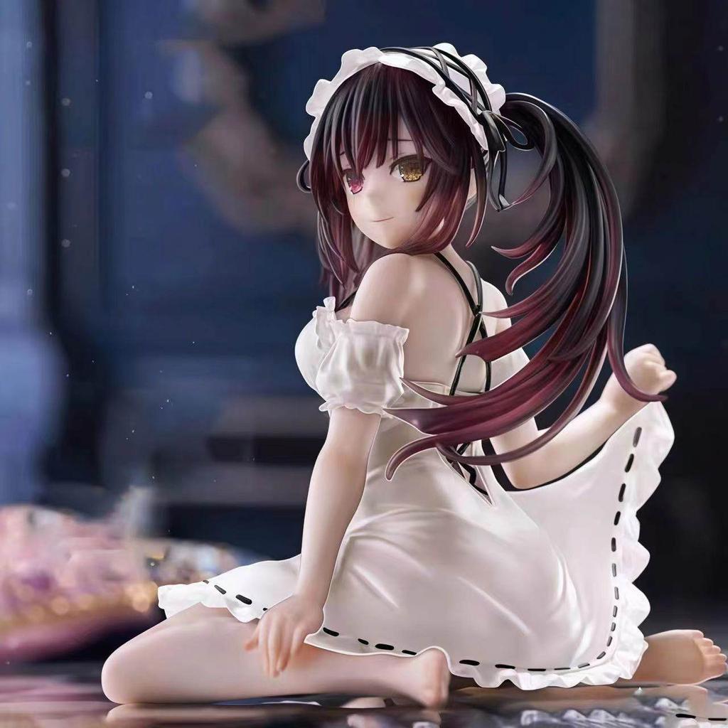 Date A Live Куруми Токисаки, Тока Ятогами Пижама Повседневный Наряд Ограниченная Цветовая Версия Призовая Фигурка Модель Украшение Подарок