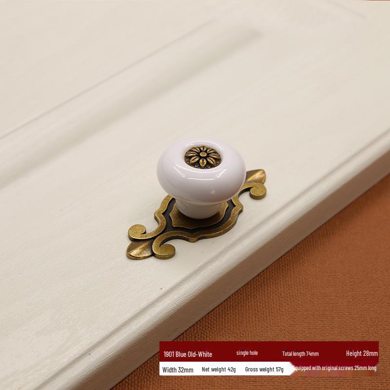 Керамическая ручка из европейского цинкового сплава: Современный черно-белый шкаф и ручка для гардероба