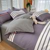 Plaid Striped Bed Sheet Quilt Cover Twill Thickened Quilt Cover Bedding Quilt Cover Three-piece Bed Sheet Set
