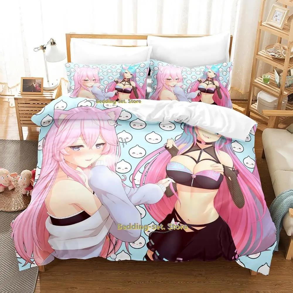 Распродажа Новый комплект постельного белья konsatoshi Single Twin Full Queen King Size Bed Set Aldult Kid Bedroom Duvetcover Sets Anime Bed Kawaii