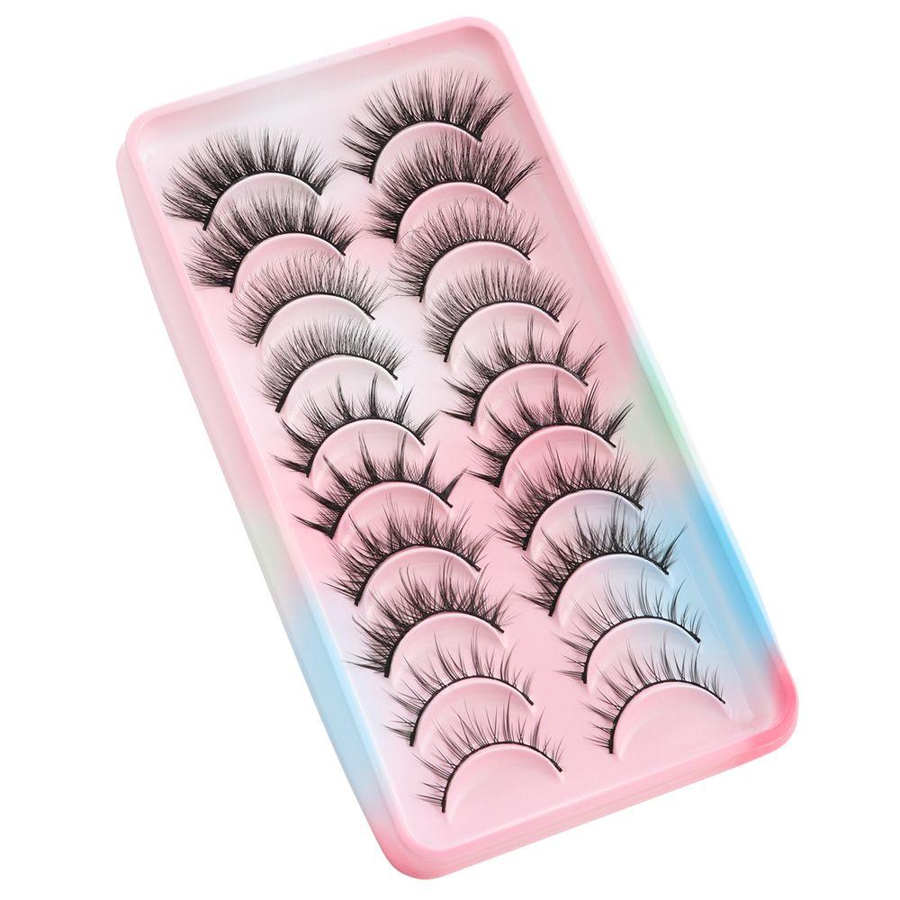 Wispy Cat-Eye Makeup Dramatic Fake Eyelashes Manga Lashes Anime Lashes Cosplay Lashes Mink Lashes