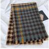 Scarf Women's Winter New Imitation Cashmere Thousand Birds Plaid Scarf Thickened Versatile Warm Shawl