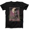 Raccoon Floral Moon Cottage Best Seller Funny Gift Black Tee T Shirt 363