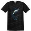 Marlin Fish T Shirt Ocean Art Fishing Design Tee for Anglers Lovers