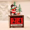 Christmas Decorations Wooden Calendar Table Home Decor Decor Calendar DIY Gifts for Kids