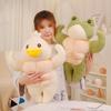 Muscle Frog Plush Toy Stuffed Animal, Cuddle Pillow for Girls to Sleep With, Gym Boyfriend Doll, Birthday Gift for Her Kids