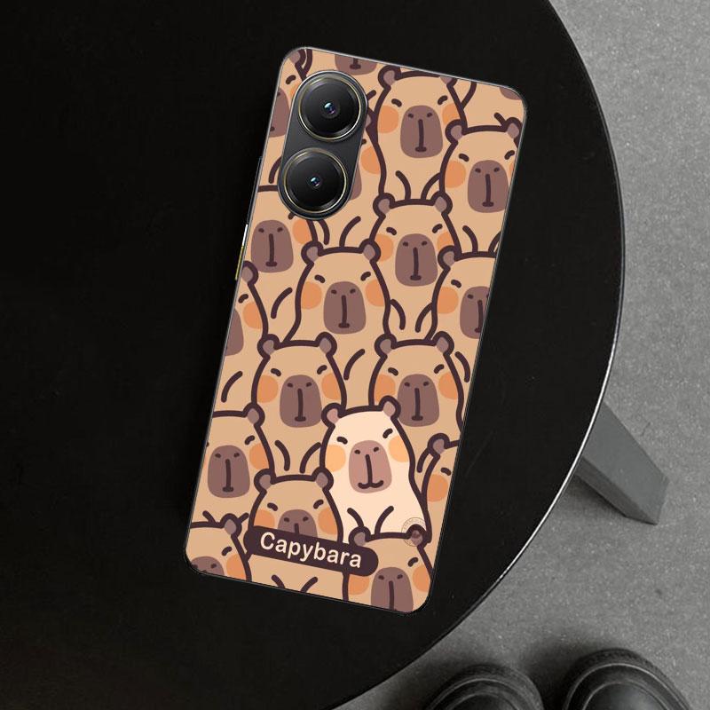 Bunny Capybara Cartoon Animal Phone Case Cover for Xiaomi Poco X6 X5 X7 Pro F7 Ultra Redmi 15C 15 13C 13 12C 12 10C 10 10A 9C 9A