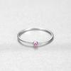 Women S925 Silver Ring Sterling Silver Color Treasure Simple Silver Jewelry Female Rings