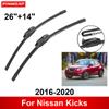 Автомобильный стеклоочиститель для Nissan Kicks 2016-2020 26" + 14" Передние щетки стеклоочистителя щетки резаки аксессуары 2016 2017 2018 2019 2020
