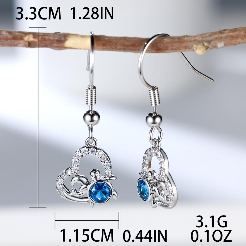 Прекрасные серьги-подвески с изображением черепахи для женщин, вечерние серьги для банкета в качестве ювелирного подарка для лучших друзей