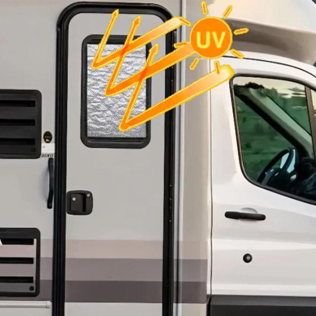 RV Door Window Cover Light-Blocking Curtains For Trailer Portable Light-Blocking RV Accessories For Travelers Enthusiasts Club
