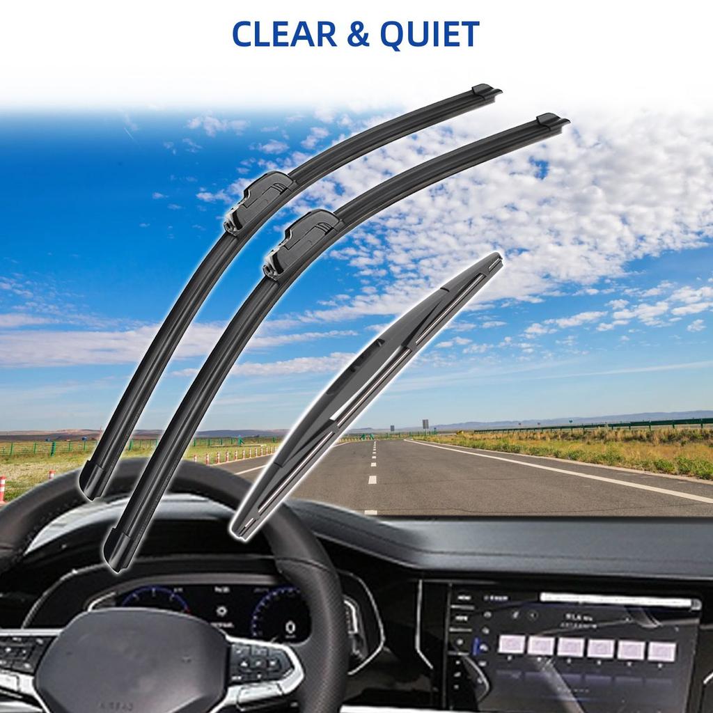 3 шт. для Geely GX7 EX7 EV8 GX9 SX7 2012-2015 22 "+ 18" + 12" передние и задние щетки стеклоочистителя, резак для лобового стекла, аксессуары 2012 2013 2014 2015