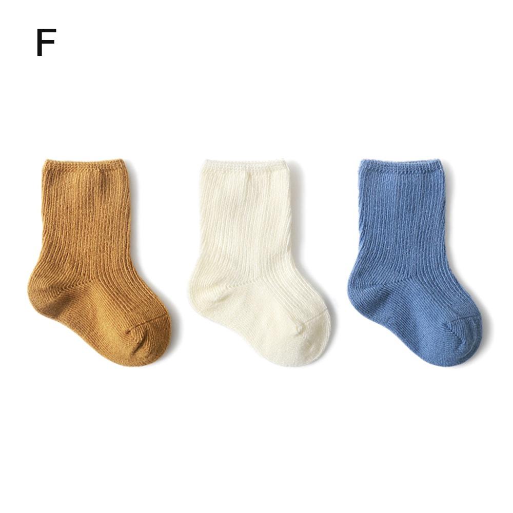 Новые хлопковые детские носки однотонные мягкие носки средней длины бесшовные носки для девочки мальчика