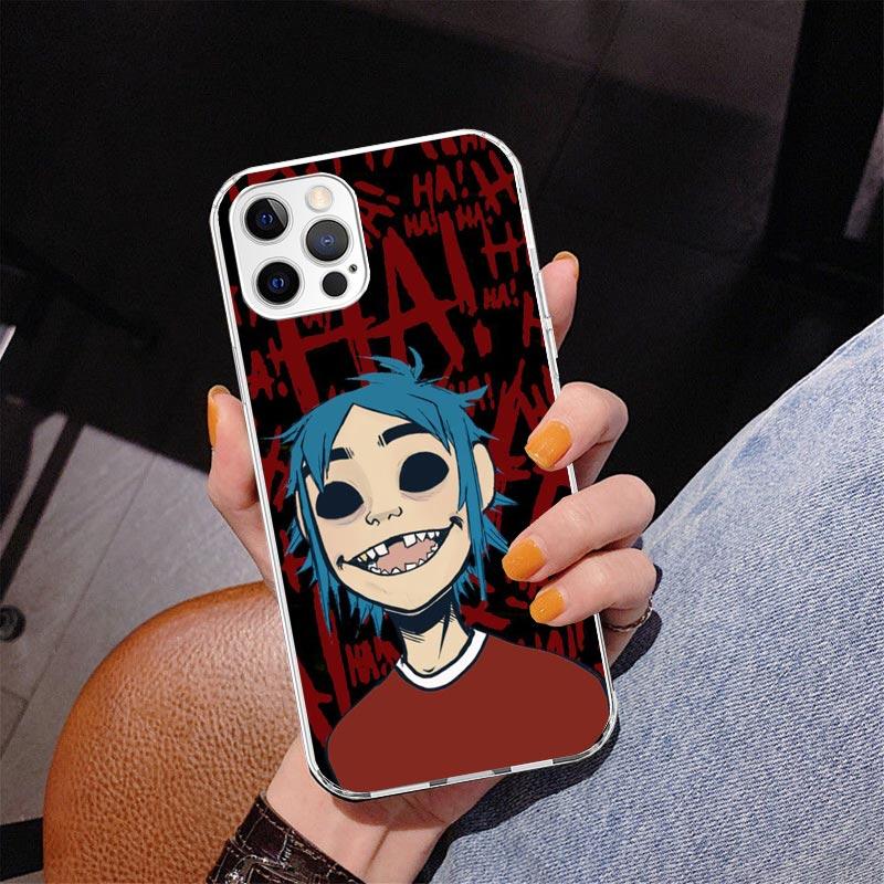 Чехол для телефона Gorillaz Anime для iPhone 17 Air 16 Pro Max 16E 15 + 14 Plus 11 12 13 Mini 7 8 SE Подарок Печать Чехол Fundas 17 Air 16 P