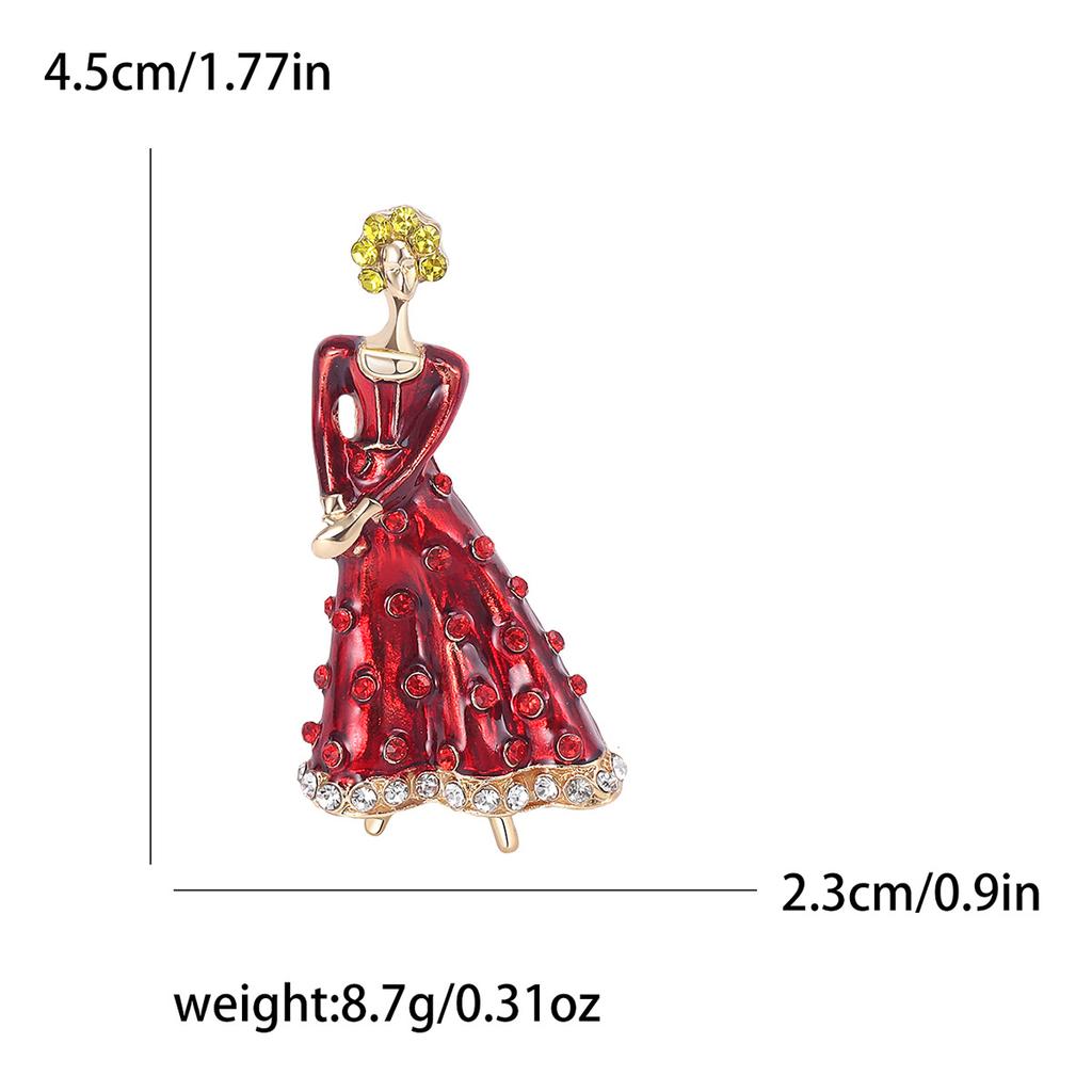 Брошь-корсаж с изображением девушки из мультфильма «Ветер», простые аксессуары для одежды «Темперамент»