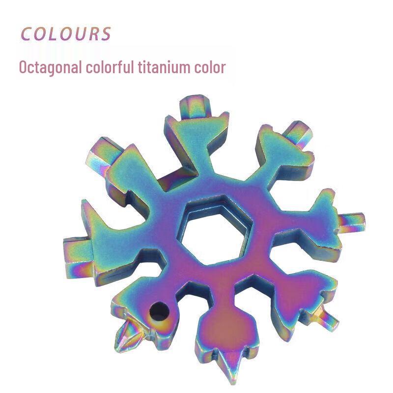 Portable 18-in-1 Snowflake Multi-tool Wrench