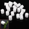 20pcs 25mm White Clone Cloning Collar Foam Insert Hydroponic Root Guard Mesh Pot