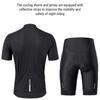 Мужской комплект велосипедной одежды с коротким рукавом, дышащий велосипедный трикотаж с быстросохнущими эластичными велосипедными шортами