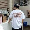 Fashion Personality T-Shirt My Girlfriend Is Hotter Than You Cotton Shirt Fu