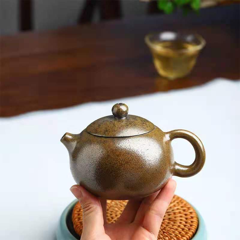 Китайский чайник Исин, фиолетовый глиняный горшок, необработанная руда, фрагмент кунжута, грязь, дровяной горшок Сиши, чайник, чайный сервиз