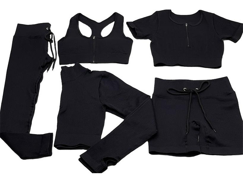 Женский бесшовный костюм для йоги с высокой талией — впитывающий пот, приподнимающий бедра, облегающий, с длинным рукавом, для фитнеса.