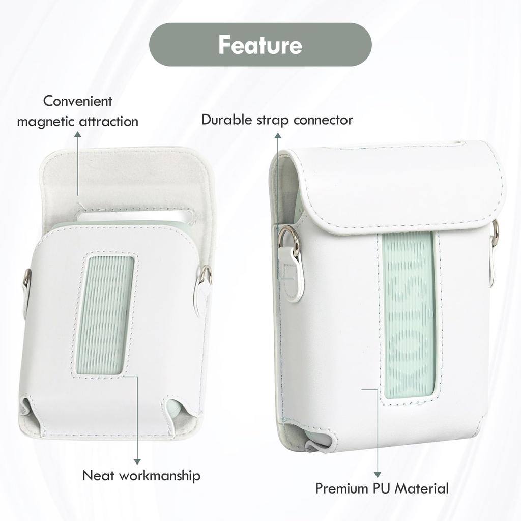 VOVMOEYA For Fujifilm Instax Mini Link 3 Smartphone Instax Link3 Storage Bag FUJI Link 3 Protective Cover PU Leather Full Protection Microfiber Inner