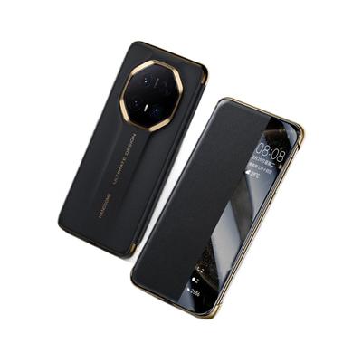Чехол для телефона Huawei Mate70pro Умное окно Huawei Все включено Защита от падений M70 Высококлассный Бизнес Кожаный чехол