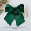 Soft Velvety Fabric Bowknot Christmas Tree Ornament For Mantels Wedding Festival Celebration Decoration