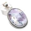 Natural Dendrite Opal Gemstone 925 Sterling Silver Jewelry Pendant 2.09" f1E17