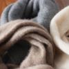 100% Wool Knitted Long Scarf For Women Winter Autumn Soft Warm Solid Luxury Cashmere Shawls Neck Protect Scarves Men 170cmx11cm