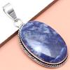 Pendant Sodalite Gemstone Gift For Her Silver Jewelry 2"