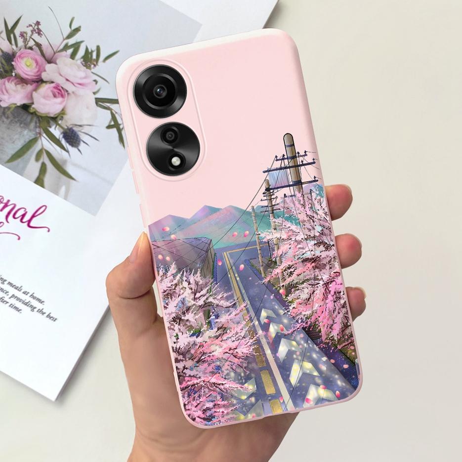 Чехол для Oppo A78 4G CPH2565 Милый Модный Мультяшный Расписной Чехол Мягкий Силиконовый Чехол для Телефона Для Oppo A78 A78 OppoA78 5G Матовый Coque