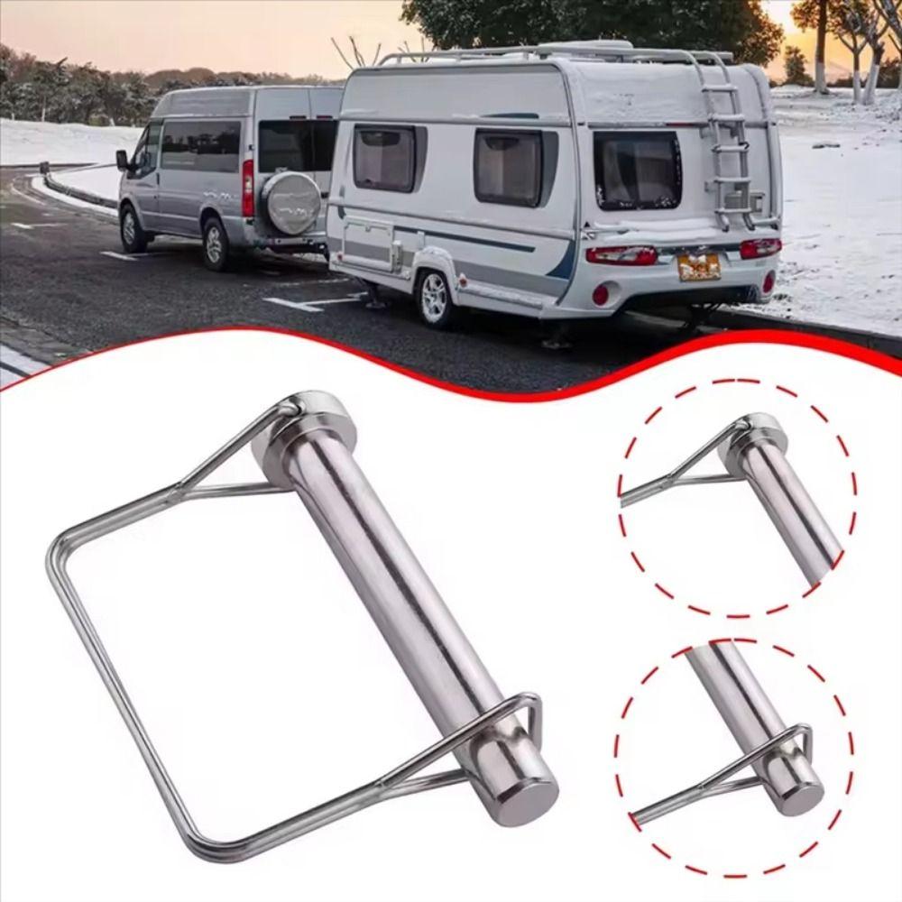 10Pcs Pull Ring Square Locking Pin Square Shaft Quick-Release Pin  Auto Car Trailer