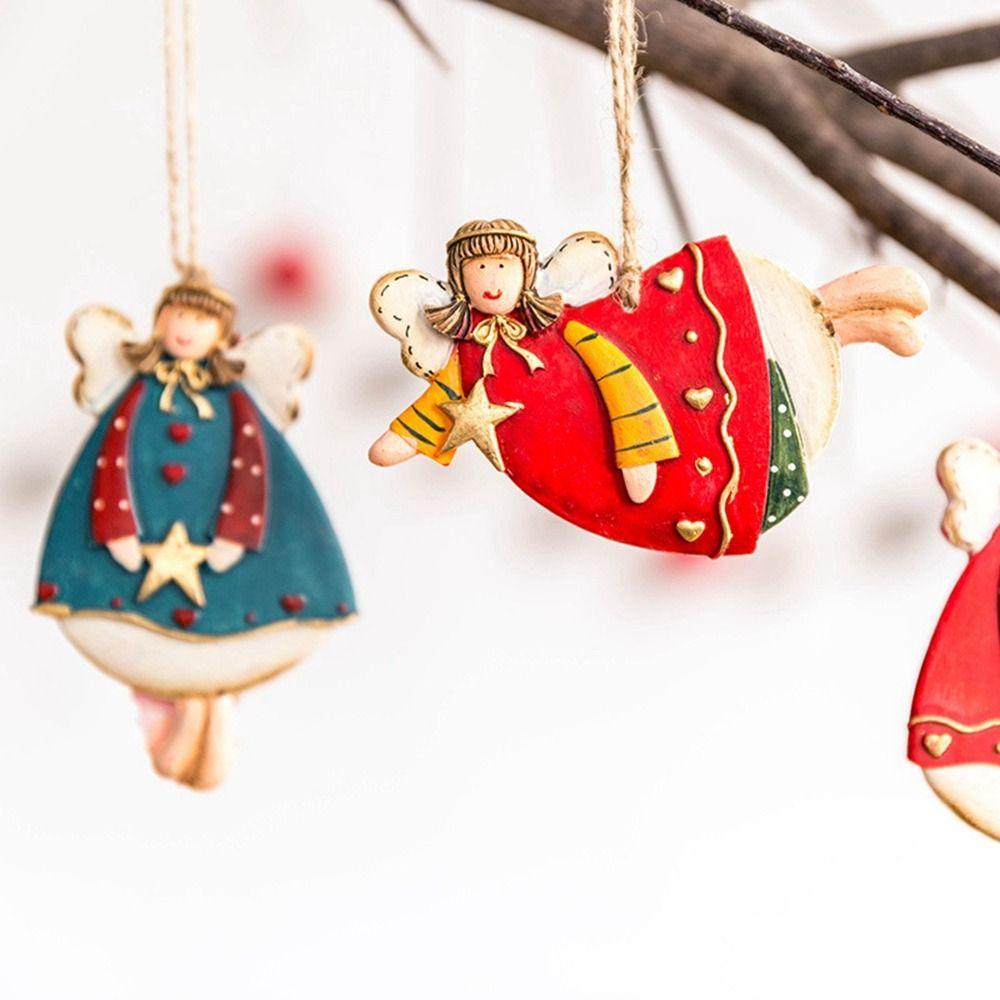 DIY Xmas Angel Girl Pendant Santa Claus Christmas Tree Accessories  New Year