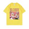 Mr Blobby Funny Meme Tshirt Unisex Women Joke Humor Tshirt Male Fashion Vintage Short Sleeve Unisex Pure Cotton Crewneck T Shirts