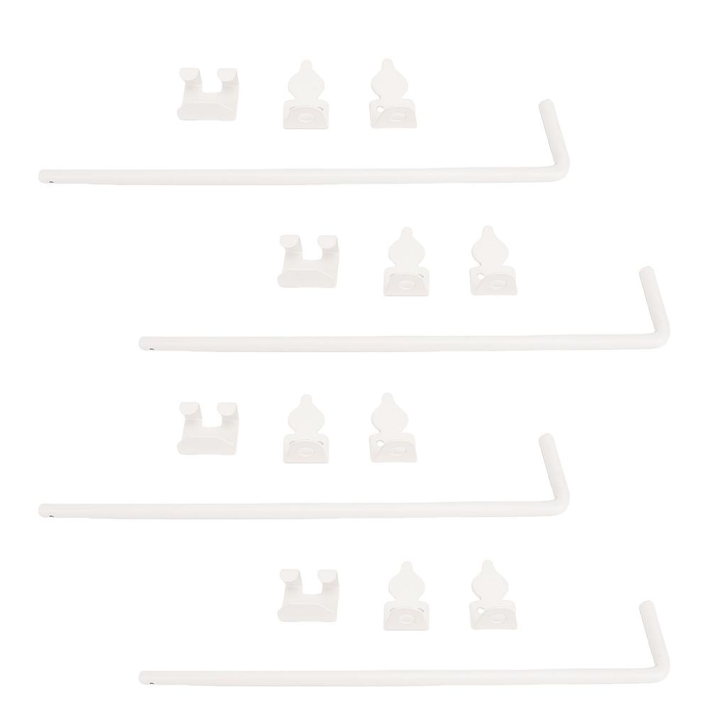 4 Set Cane Screw Gate Drop Rod 12in Wood Fence Ground Latch Metal Stopper Steel Drop Pin Heavy Duty Hardware