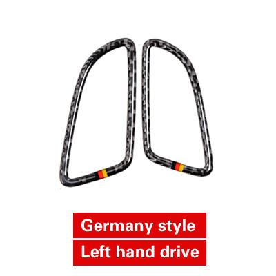 For Mercedes Benz W205 C180 C200 C300 C Class Carbon Fiber Dashboard Air Vent Trim Cover Sticker Car Interior Tuning Accessories