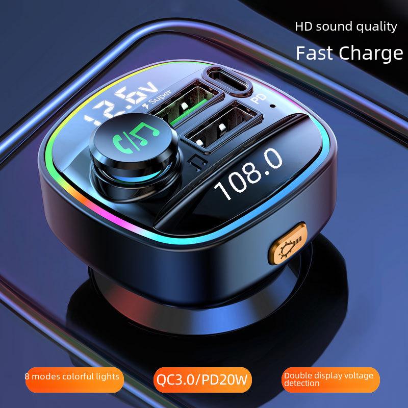 Автомобильный MP3-плеер с двумя дисплеями, Bluetooth, FM-передатчиком и быстрой зарядкой PD20W