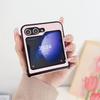 For Samsung Galaxy Z Flip7 FE 5G/Z Flip6 5G Case Hinge Protection Litchi Texture Leather + PC Phone Cover