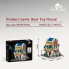 2745PCS Bear Toy House Building Blocks Creative City Street View MOC Bricks Model Desktop Display Ornaments Kids Holiday Gifts